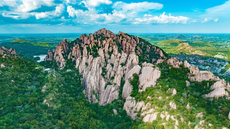 秋染嵖岈山 奇石层林绘就山水画卷- 老家河南网